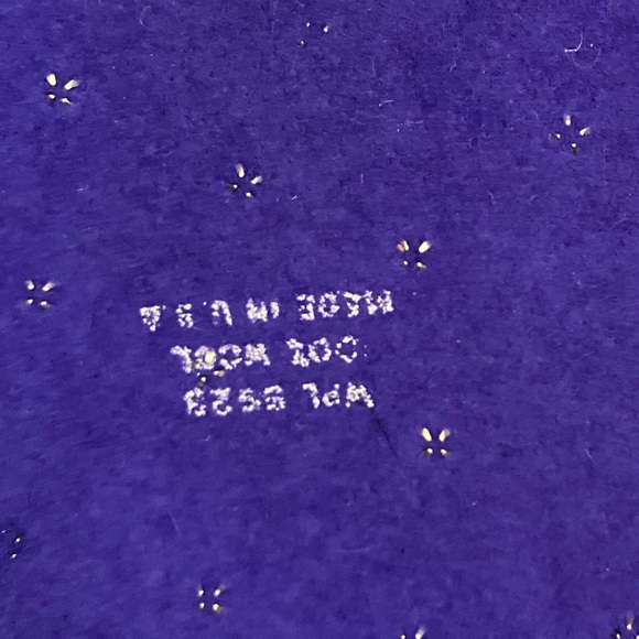 Vintage Mr. John classic purple bedazzled wool hat with blue feathers - Picture 4 of 10